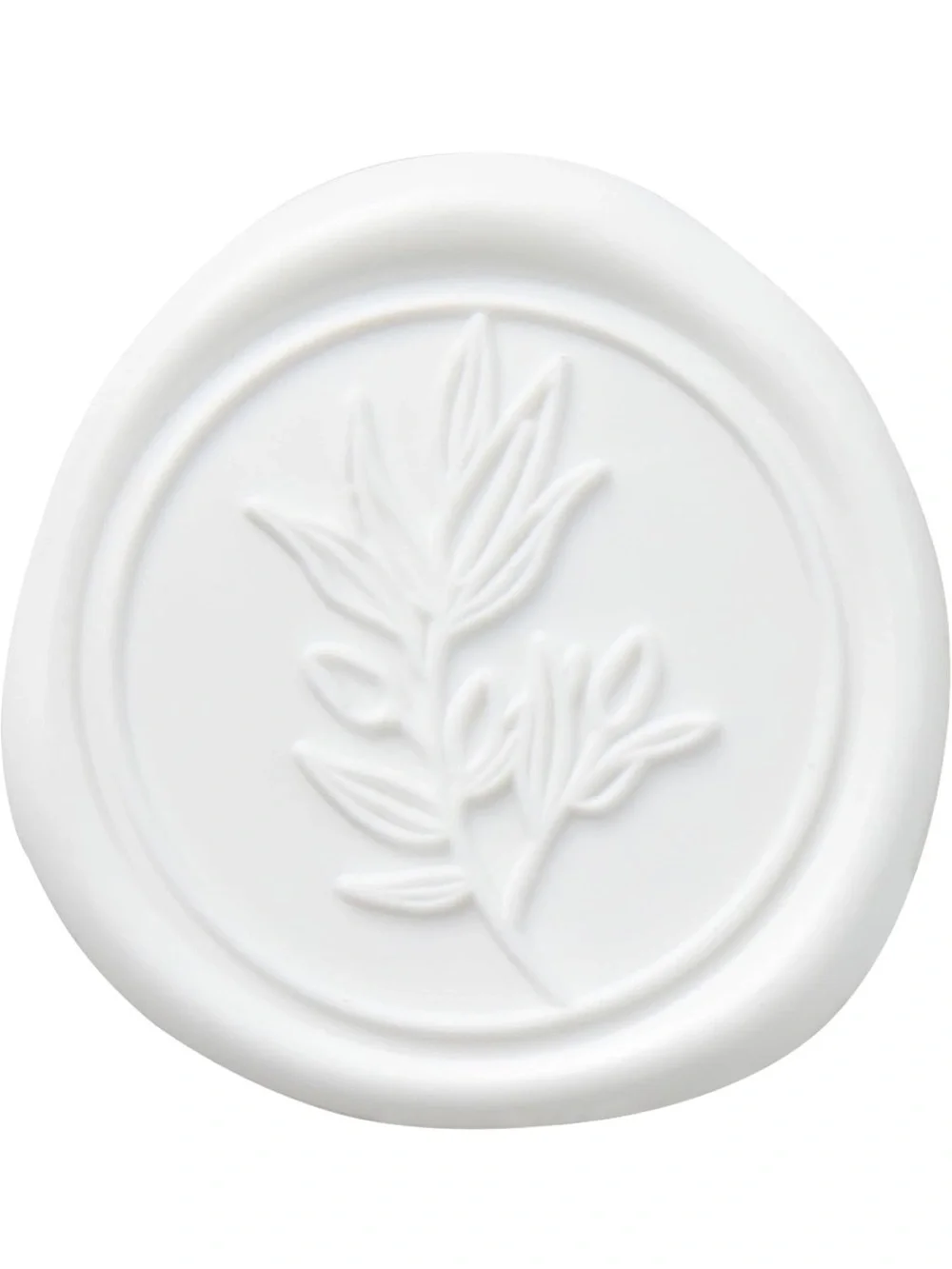 PONATIA White Wax Seal Stickers - 50 Pcs Self- Adhesive